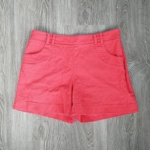 Anthropologie coral shorts. Size 4.